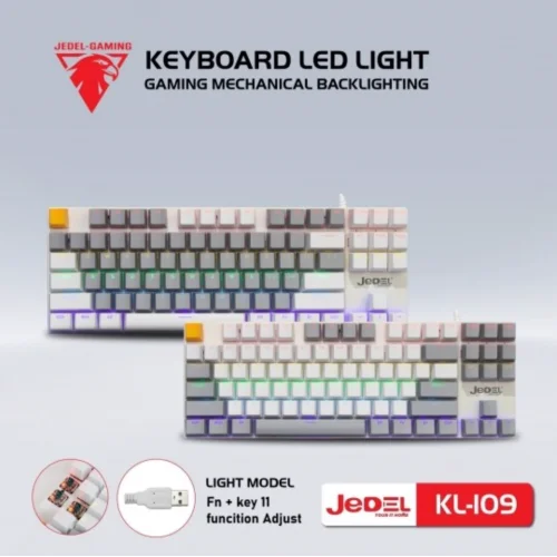 JEDEL KL-109 Mechanical Gaming Keyboard Two Color Keycap