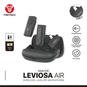 FANTECH LEVIOSA AIR WMV21C Microphone Wireless Lavalier Type C Dual Mic